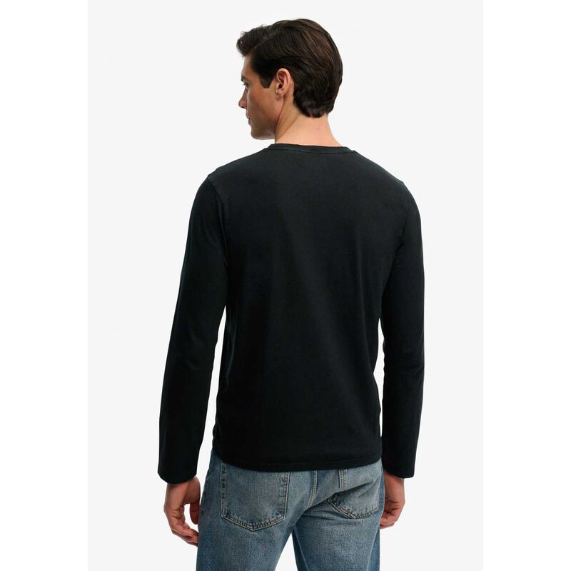 Superdry Classic Cotton Linen Long Sleeve Top image number 1